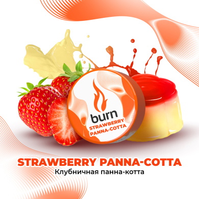 Burn Strawberry Panna-Cotta -  - 25 